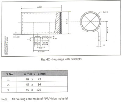 Housings with Bracket- For AC Capacitor